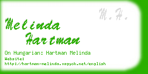 melinda hartman business card